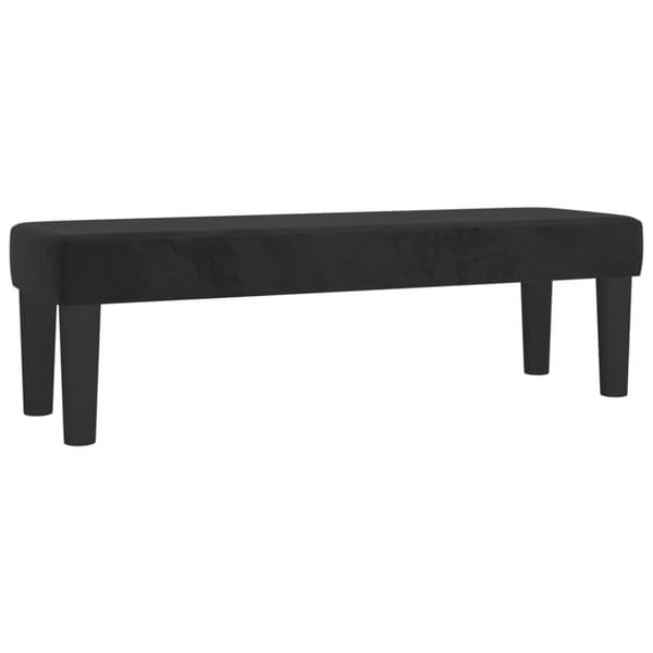 Ramsäng med madrass svart 200x200 cm sammet