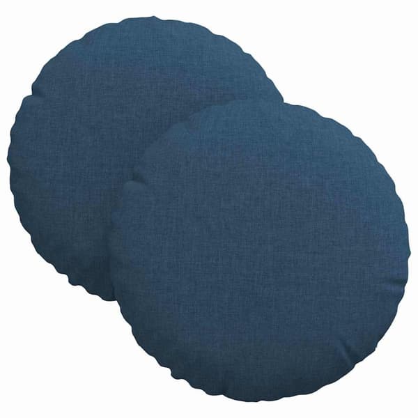 Sittkuddar 2 pcs Blå Ø30 x 13 cm tyg