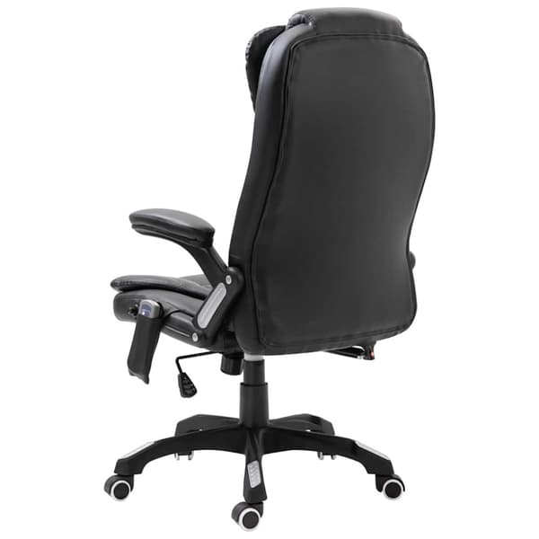 Massagekontorsstol svart konstläder