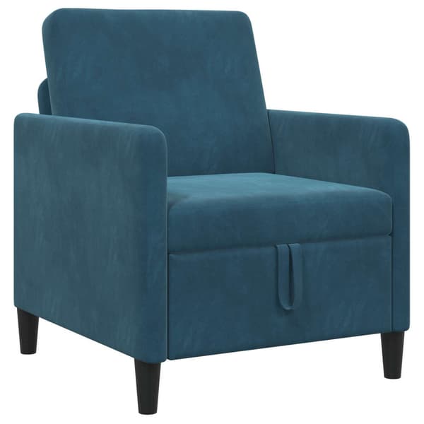 Soffa med förvaring Blå 72 x 78 x 87 cm Polyester