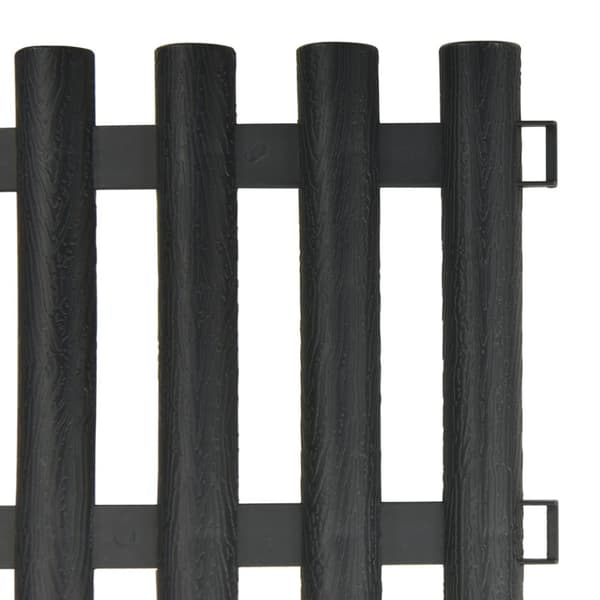 Rabattkant 17 delar antracit 10 mm PP