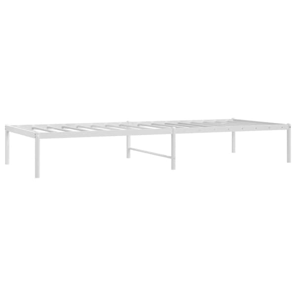 Sängram metall vit 80x200 cm
