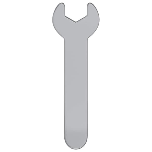 Blocknyckel 2 pcs Silver 10 mm Järn