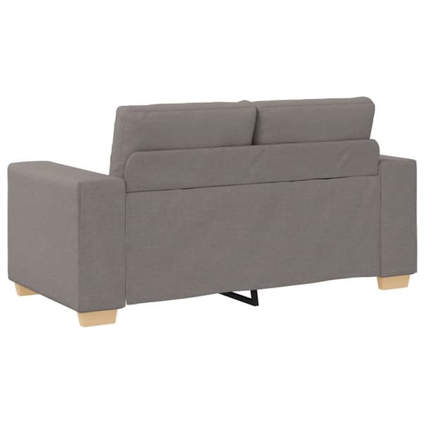 Loveseat-soffa taupe 160x77x82 cm tyg
