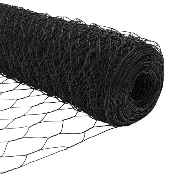 Hexagonstängsel Grå 0,5 x 50 m PVC