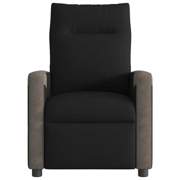 Reclinerfåtölj svart tyg