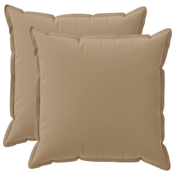 Kuddöverdrag 2 st HOUTEN Taupe 65 x 65 cm Polyester