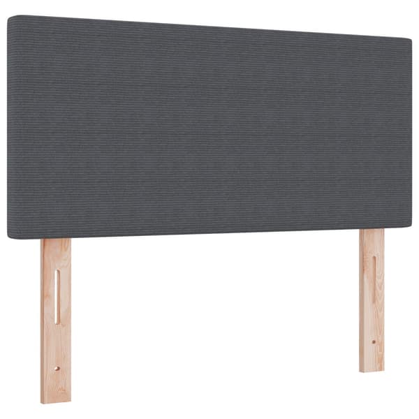 Bäddfjäder Mörkgrå och vit 100 x 200 cm Kordread tyg