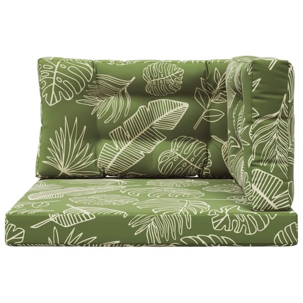 Utomhus Soffa Kudde 3 pcs Bladdesign Polyester