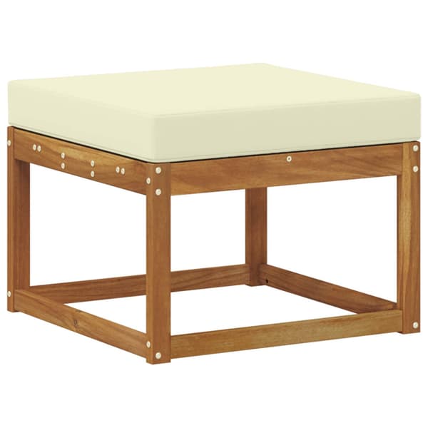 Utomhussoffset 5 pcs Naturlig och Grädde Polyester