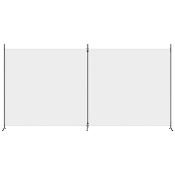 Rumsavdelare 2 paneler vit 348x180 cm tyg