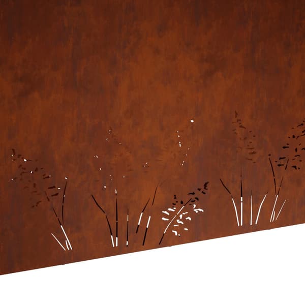 Trädgårdsplanterare 2 st Rostig 100 x 30 x 49 cm