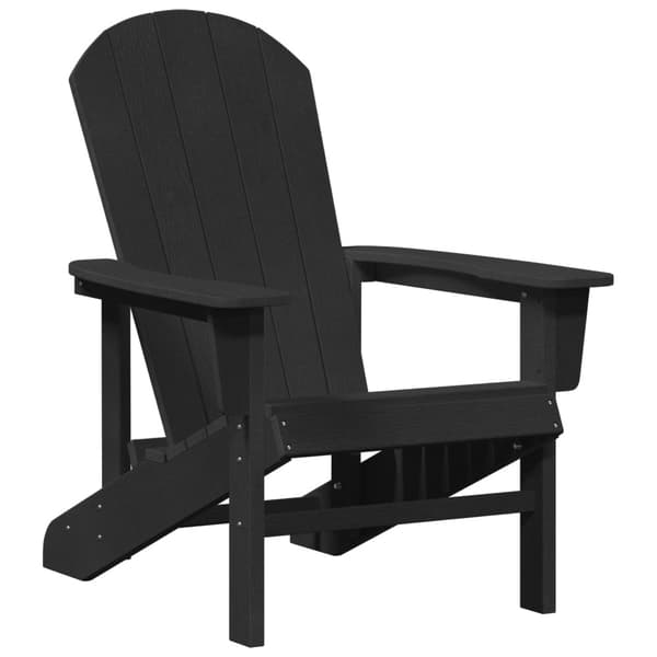 Trädgård Stol 3 pcs Svart polyeten