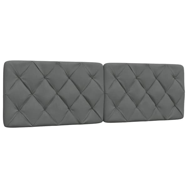Headboard Cushion Dark Grey 160 cm Fabric