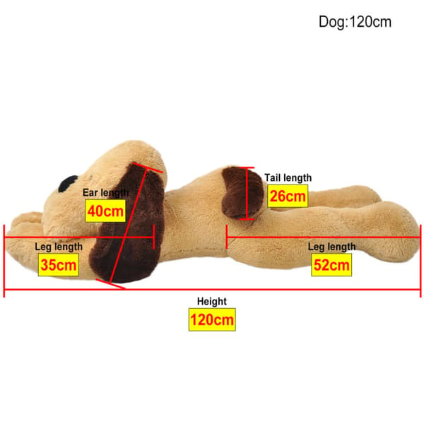 Mjukishund brun 120 cm