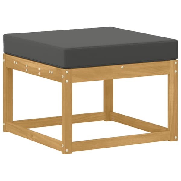 Utomhussoffset med kudde 8 pcs Vit och antracit Polyester