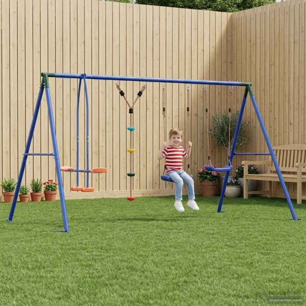 Utegunga set Flerfärgsdesign Stål och PE
