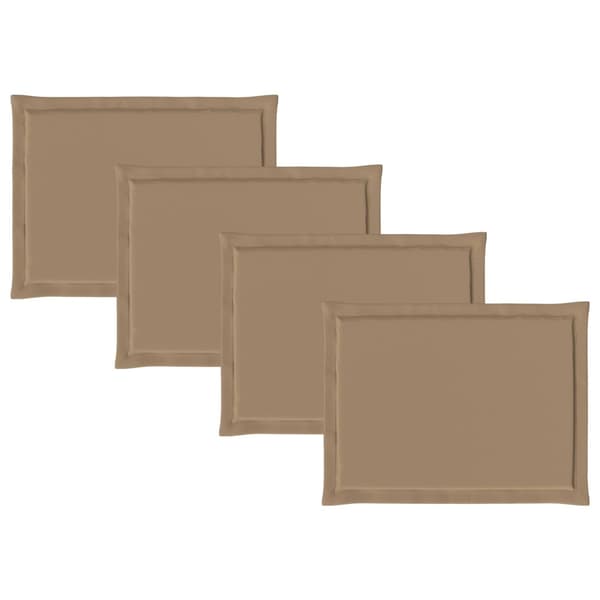 Sittkuddar 4 pcs Taupe 47 x 36 x 2 cm Polyester