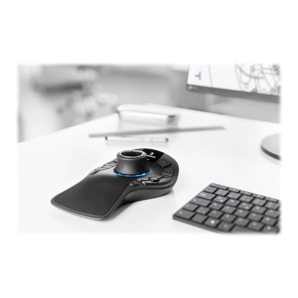 3Dconnexion SpaceMouse Pro Wireless - Bluetooth Edition - 3D-mus - 2.4 GHz, Bluetooth, USB-C