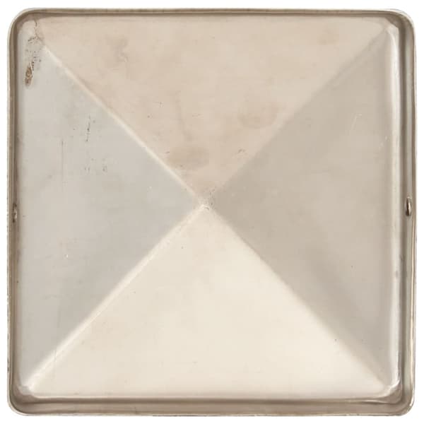 Stolphattar pyramid 6 st rostfritt stål 101x101 mm