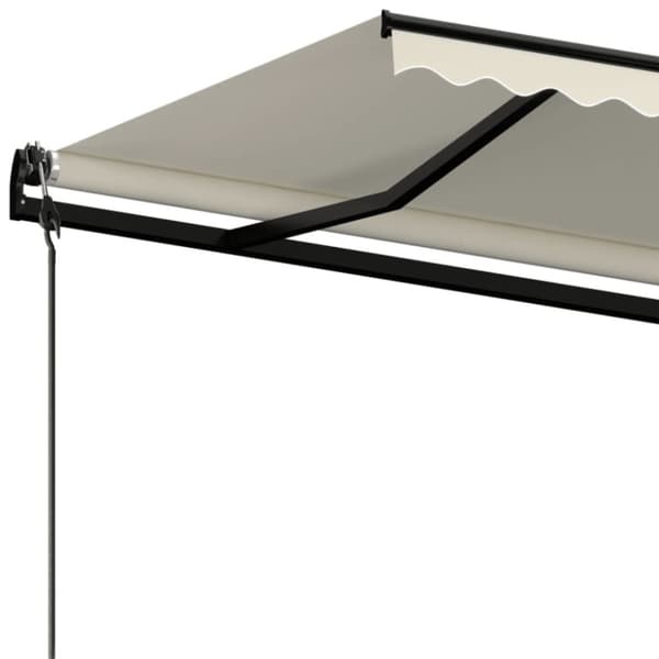 Automatisk markis 600x350 cm gräddvit