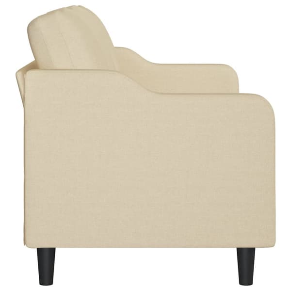 3-sitssoffa gräddvit 180 cm tyg