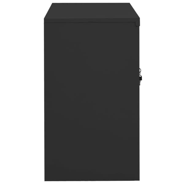 Dokumentskåp antracit 90x40x70 cm stål