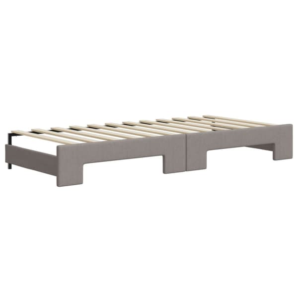 Dagbädd utdragbar taupe 100x200 cm tyg