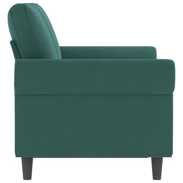 Soffa 2-sits mörkgrön 120 cm sammet