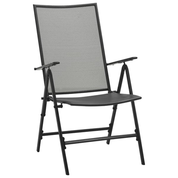 Trädgårdsmöbelset 7 pcs Antracit Pulverlackerad stål