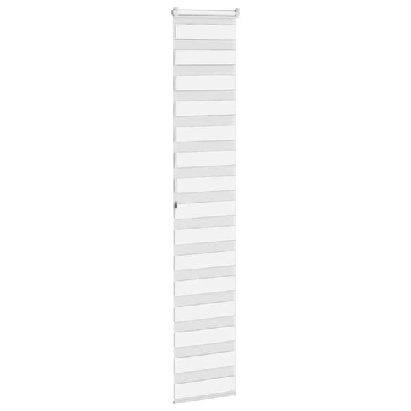 Rullgardin zebra vit 40x200 cm tyg bredd 35,9 cm polyester