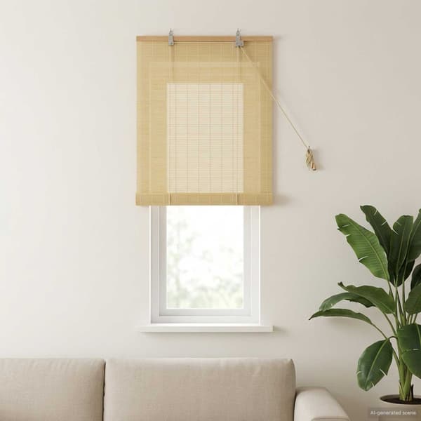 Rullgardin Naturlig 50 x 160 cm Bambu