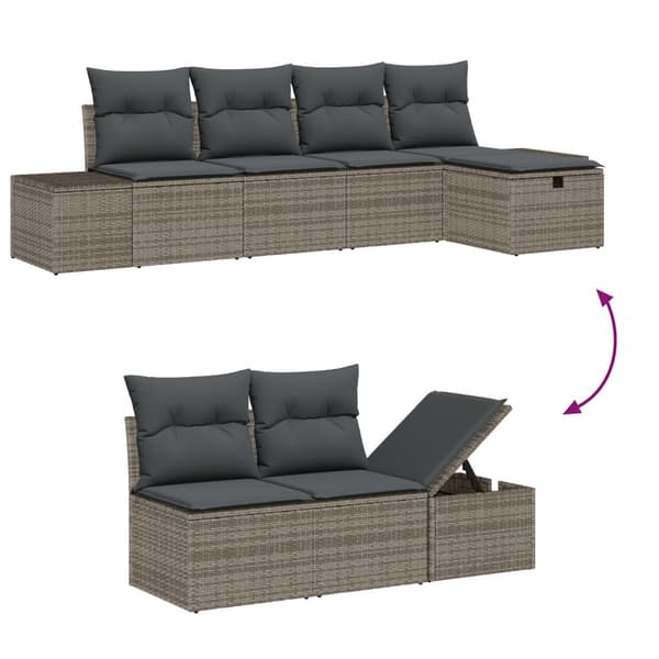 Soffset med kudde 5 pcs konstrotting