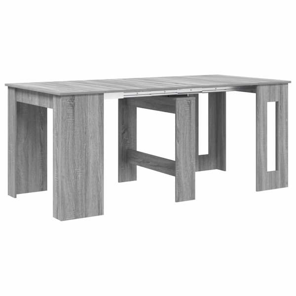 Matbord 180 x 85 x 75 cm Konstruerat trä Grå Sonoma Rektangulär