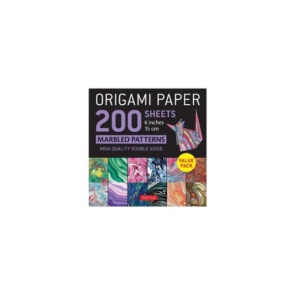 Origami Paper 200 sheets Marbled Patterns 6" (15 cm) (bok, eng)