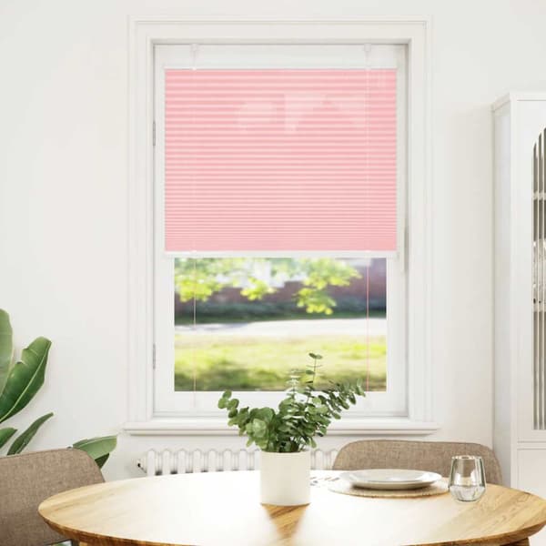 Plisserad persienn rosa 80x100 cm tyg bredd 79,4 cm polyester