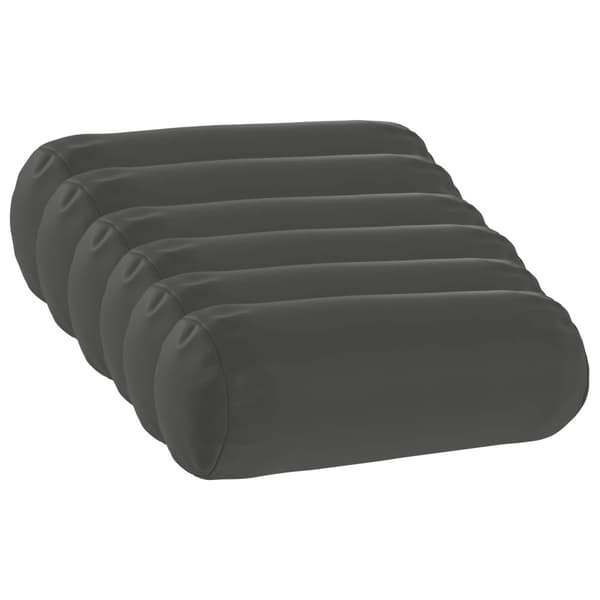 Kuddöverdrag 6 st HEERLEN Antracit Ø 15 x 40 cm Polyester