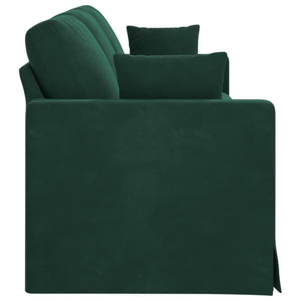 Soffa Mörkgrön 228 x 78 x 80 cm Sammet