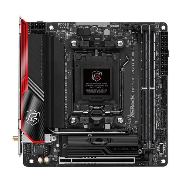 ASRock B650E PG-ITX WiFi - moderkort - mini ITX - Socket AM5 - AMD B650