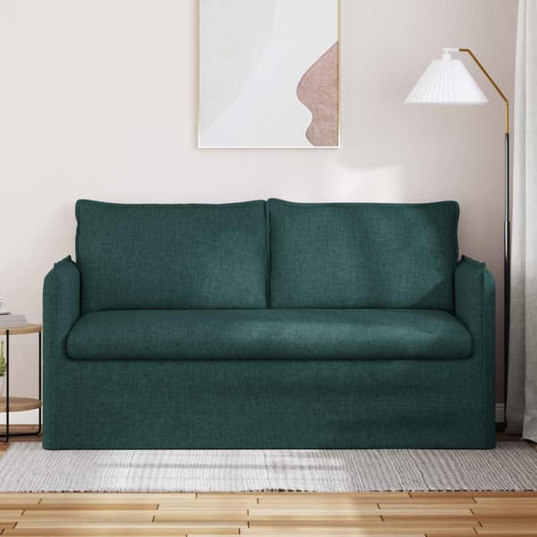 Soffa Mörkgrön 156 x 82 x 85 cm tyg