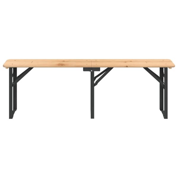 Bargrupp 3 delar hopfällbar massiv gran