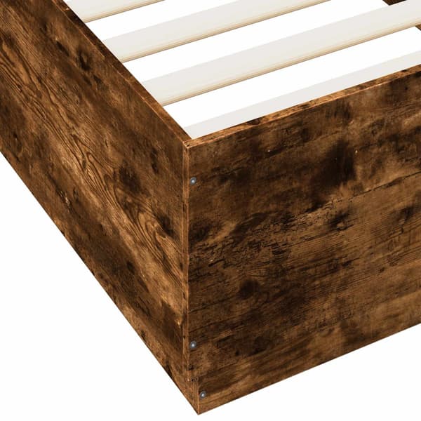Sängram Rökt ek 80 x 200 cm Konstruerat trä