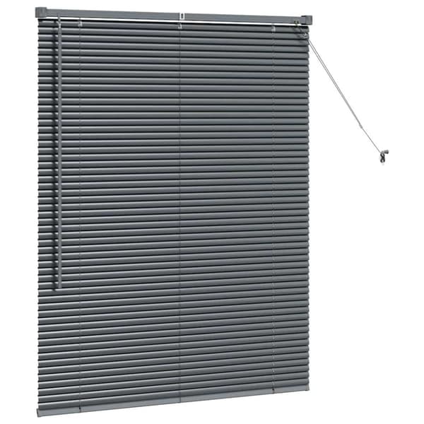 Persienner Mörkgrå 130 x 100 cm Aluminium