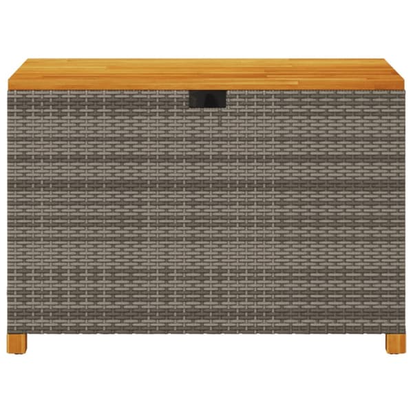 Dynbox grå 110x55x63 cm konstrotting akaciaträ