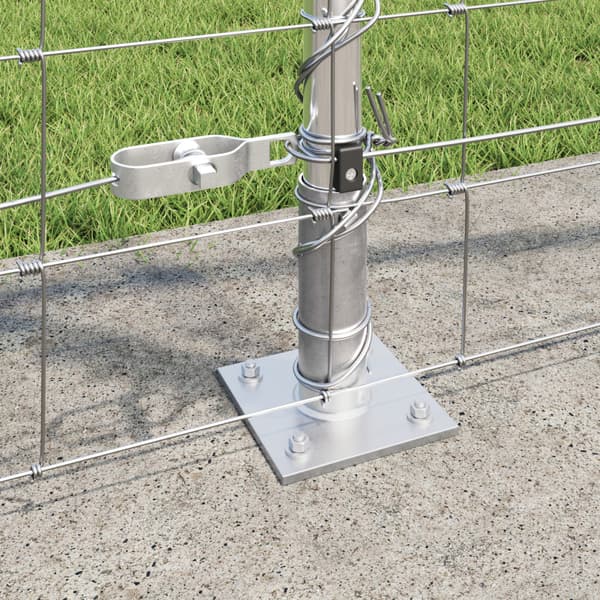 Stängselstolpe Galvaniserad 50 x 1,2 m Stål