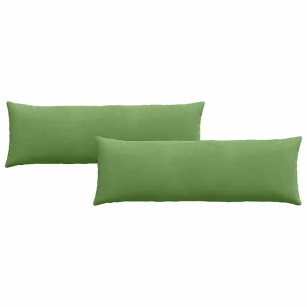 Sofakuddar 2 pcs Ljusgrön 120 x 40 cm Kordread tyg