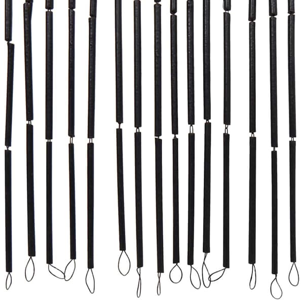 Insektsdörrgardin mörkgrå 100x220 cm bambu