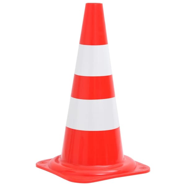 Trafikkoner 20 st röd och vit 50 cm