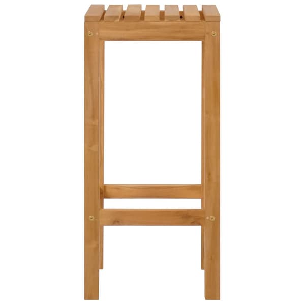 Barpall 4 pcs Brun Massivt teakträ