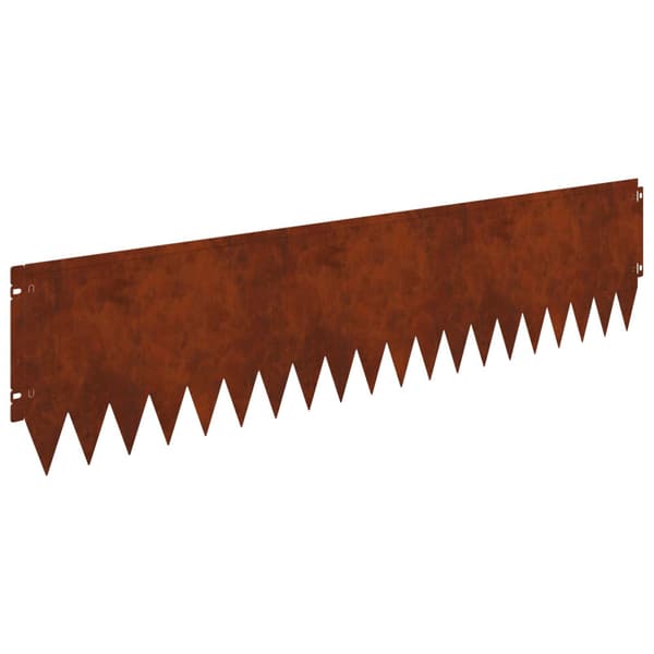 Kant för gräsmatta 10 pcs 103 x 25 cm Stål Rostig